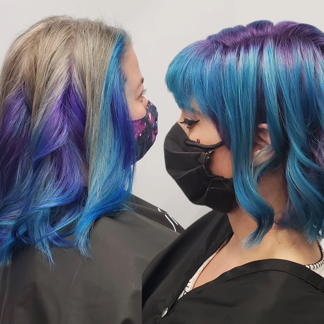 Brass-free vivid purple hair color - expert color maintenance tips - Wicked Hues New Orleans