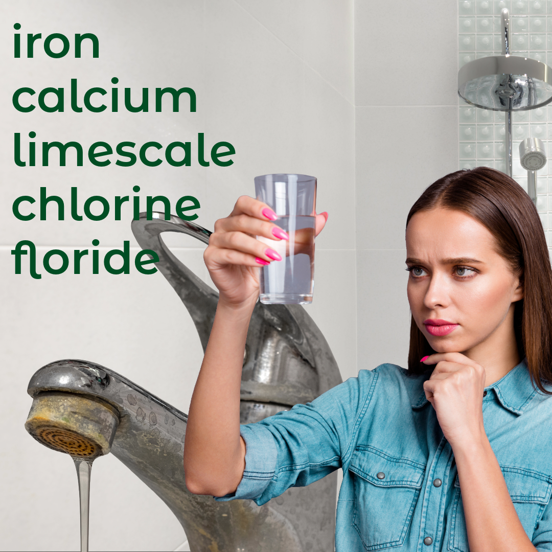 Mineral scale on faucet from hard water - how hard water damages hair New Orleans - Wicked Hues